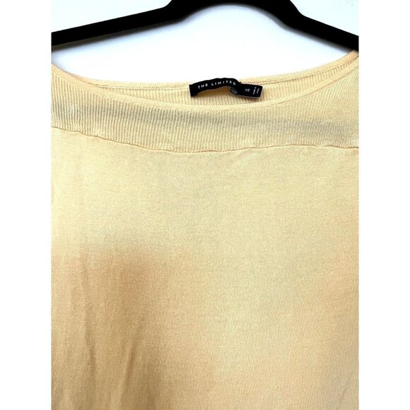 The Limited Vintage Short Sleeve Yellow Sweater XS - Picture 4 of 10